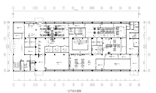 迪凯中央厨房一层平面布置图